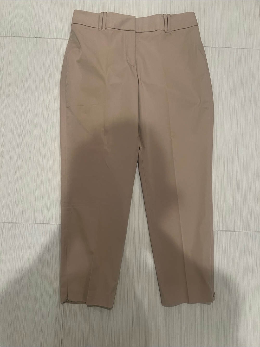 Timeless Ann Taylor Women's Cropped Dress Pants in Taupe